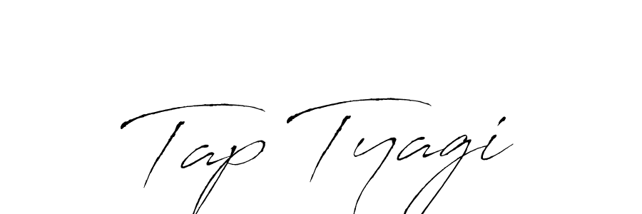 Similarly Antro_Vectra is the best handwritten signature design. Signature creator online .You can use it as an online autograph creator for name Tap Tyagi. Tap Tyagi signature style 6 images and pictures png