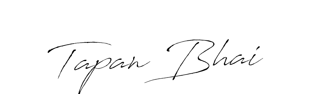 Make a beautiful signature design for name Tapan Bhai. With this signature (Antro_Vectra) style, you can create a handwritten signature for free. Tapan Bhai signature style 6 images and pictures png