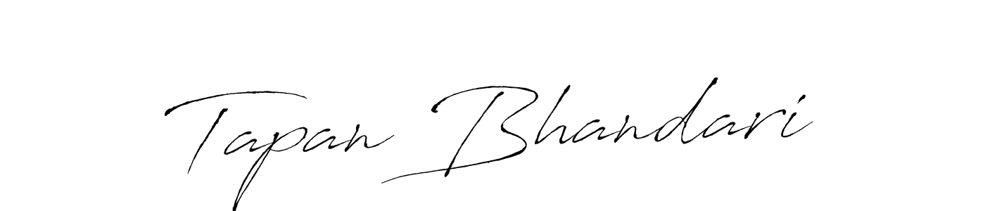 You should practise on your own different ways (Antro_Vectra) to write your name (Tapan Bhandari) in signature. don't let someone else do it for you. Tapan Bhandari signature style 6 images and pictures png