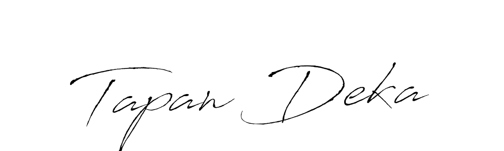 Design your own signature with our free online signature maker. With this signature software, you can create a handwritten (Antro_Vectra) signature for name Tapan Deka. Tapan Deka signature style 6 images and pictures png