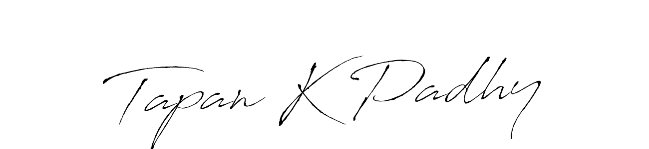 Also we have Tapan K Padhy name is the best signature style. Create professional handwritten signature collection using Antro_Vectra autograph style. Tapan K Padhy signature style 6 images and pictures png