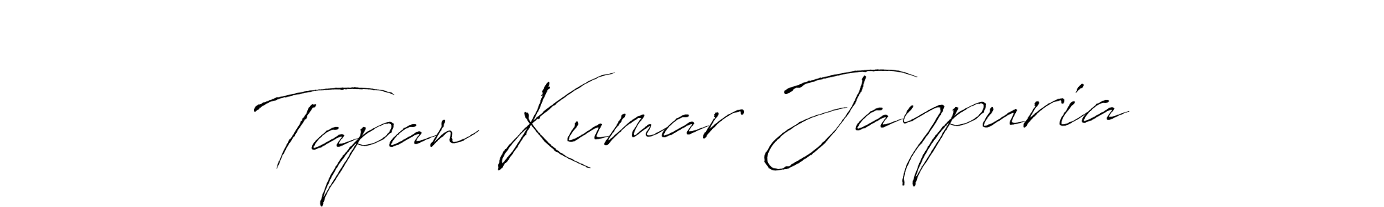 Create a beautiful signature design for name Tapan Kumar Jaypuria. With this signature (Antro_Vectra) fonts, you can make a handwritten signature for free. Tapan Kumar Jaypuria signature style 6 images and pictures png