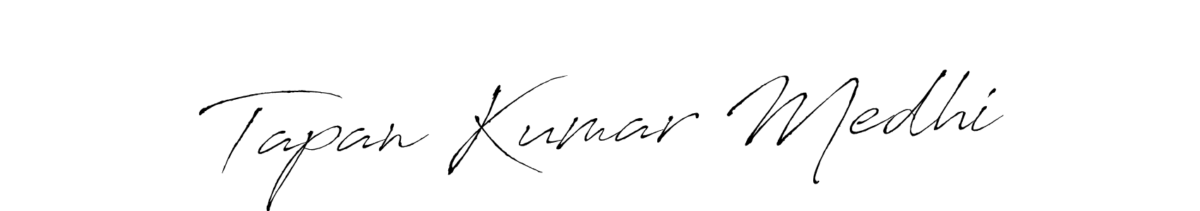 This is the best signature style for the Tapan Kumar Medhi name. Also you like these signature font (Antro_Vectra). Mix name signature. Tapan Kumar Medhi signature style 6 images and pictures png