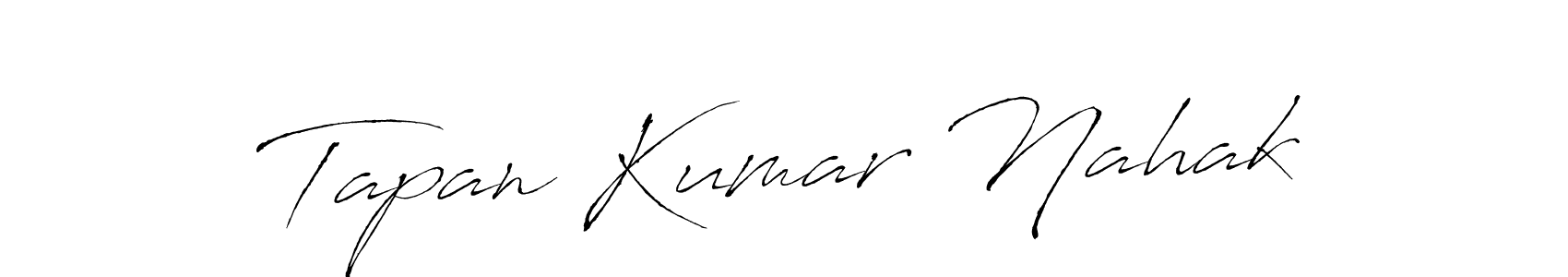 How to make Tapan Kumar Nahak name signature. Use Antro_Vectra style for creating short signs online. This is the latest handwritten sign. Tapan Kumar Nahak signature style 6 images and pictures png