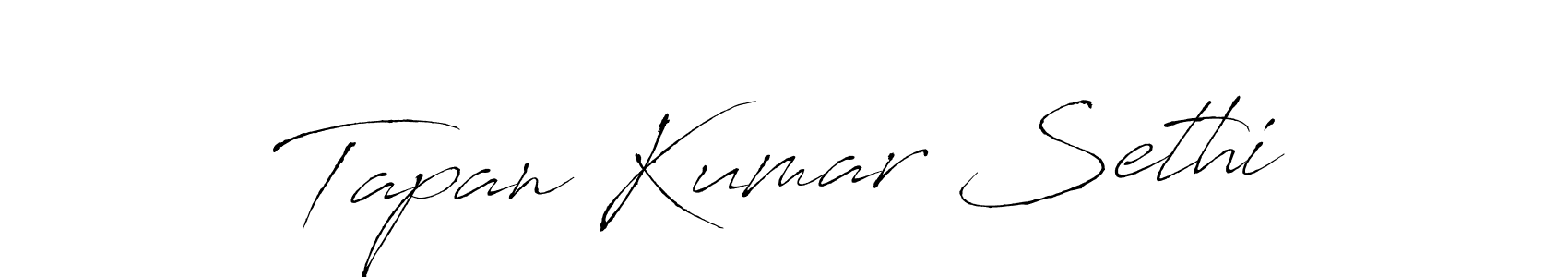 Create a beautiful signature design for name Tapan Kumar Sethi. With this signature (Antro_Vectra) fonts, you can make a handwritten signature for free. Tapan Kumar Sethi signature style 6 images and pictures png