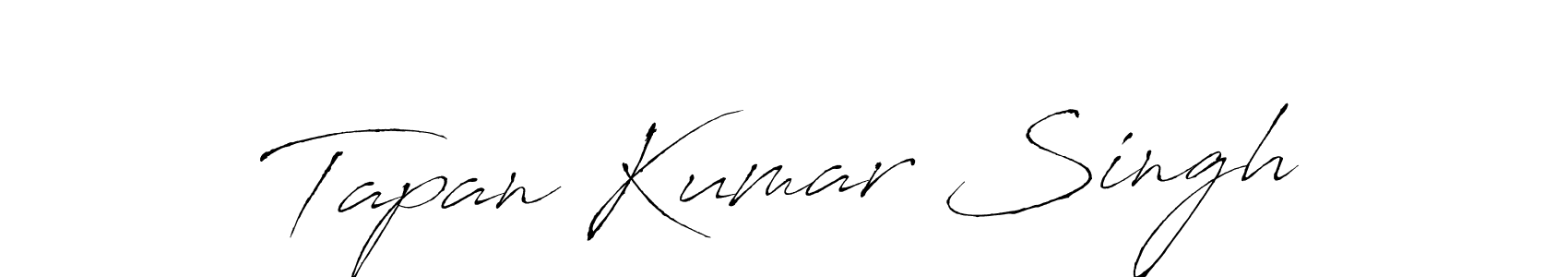 Make a beautiful signature design for name Tapan Kumar Singh. With this signature (Antro_Vectra) style, you can create a handwritten signature for free. Tapan Kumar Singh signature style 6 images and pictures png