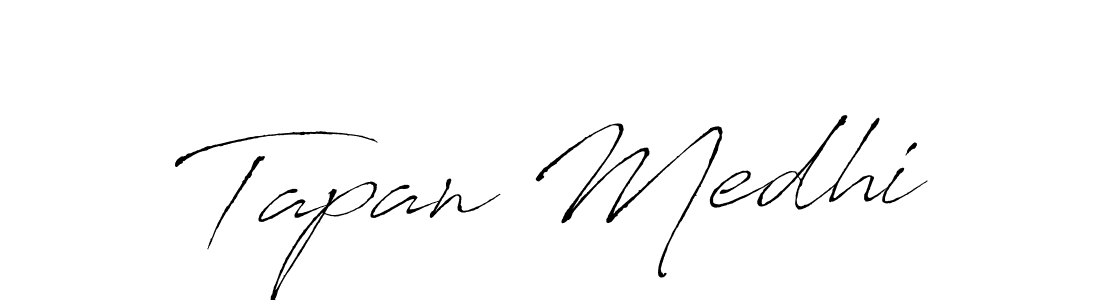 How to make Tapan Medhi signature? Antro_Vectra is a professional autograph style. Create handwritten signature for Tapan Medhi name. Tapan Medhi signature style 6 images and pictures png