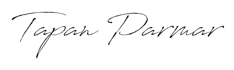 You can use this online signature creator to create a handwritten signature for the name Tapan Parmar. This is the best online autograph maker. Tapan Parmar signature style 6 images and pictures png