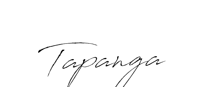 Make a beautiful signature design for name Tapanga. With this signature (Antro_Vectra) style, you can create a handwritten signature for free. Tapanga signature style 6 images and pictures png