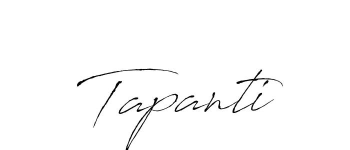 Use a signature maker to create a handwritten signature online. With this signature software, you can design (Antro_Vectra) your own signature for name Tapanti. Tapanti signature style 6 images and pictures png