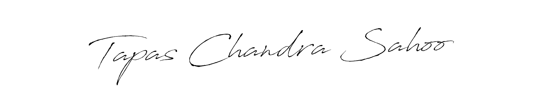 How to make Tapas Chandra Sahoo name signature. Use Antro_Vectra style for creating short signs online. This is the latest handwritten sign. Tapas Chandra Sahoo signature style 6 images and pictures png