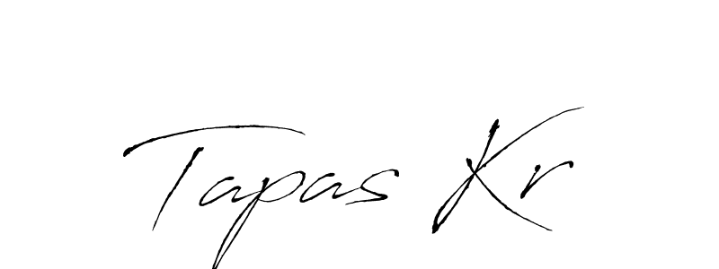 How to make Tapas Kr name signature. Use Antro_Vectra style for creating short signs online. This is the latest handwritten sign. Tapas Kr signature style 6 images and pictures png