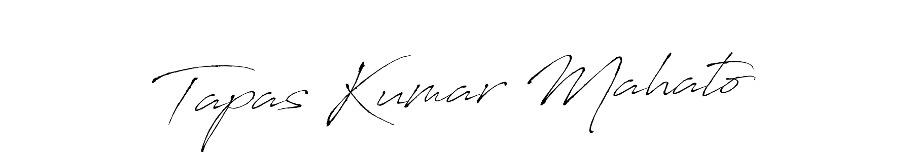 Create a beautiful signature design for name Tapas Kumar Mahato. With this signature (Antro_Vectra) fonts, you can make a handwritten signature for free. Tapas Kumar Mahato signature style 6 images and pictures png