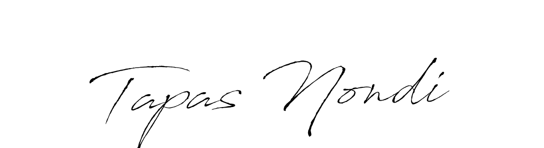Design your own signature with our free online signature maker. With this signature software, you can create a handwritten (Antro_Vectra) signature for name Tapas Nondi. Tapas Nondi signature style 6 images and pictures png