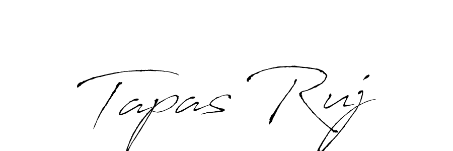 How to Draw Tapas Ruj signature style? Antro_Vectra is a latest design signature styles for name Tapas Ruj. Tapas Ruj signature style 6 images and pictures png