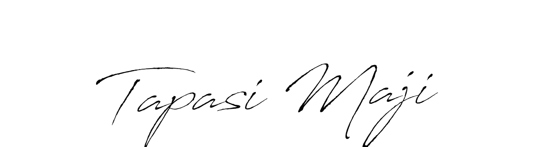 Create a beautiful signature design for name Tapasi Maji. With this signature (Antro_Vectra) fonts, you can make a handwritten signature for free. Tapasi Maji signature style 6 images and pictures png