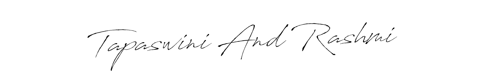 if you are searching for the best signature style for your name Tapaswini And Rashmi. so please give up your signature search. here we have designed multiple signature styles  using Antro_Vectra. Tapaswini And Rashmi signature style 6 images and pictures png