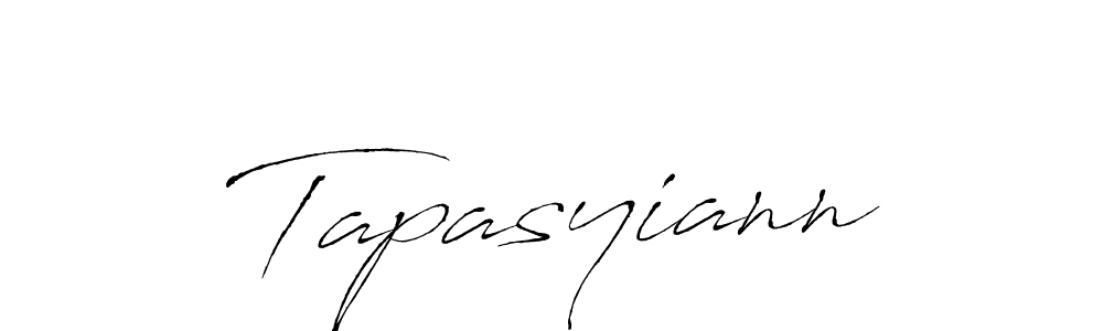 How to make Tapasyiann signature? Antro_Vectra is a professional autograph style. Create handwritten signature for Tapasyiann name. Tapasyiann signature style 6 images and pictures png
