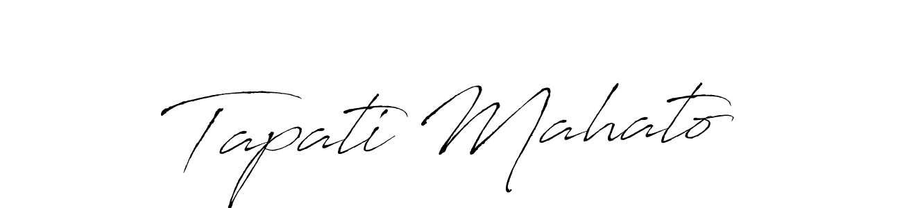 Make a beautiful signature design for name Tapati Mahato. With this signature (Antro_Vectra) style, you can create a handwritten signature for free. Tapati Mahato signature style 6 images and pictures png