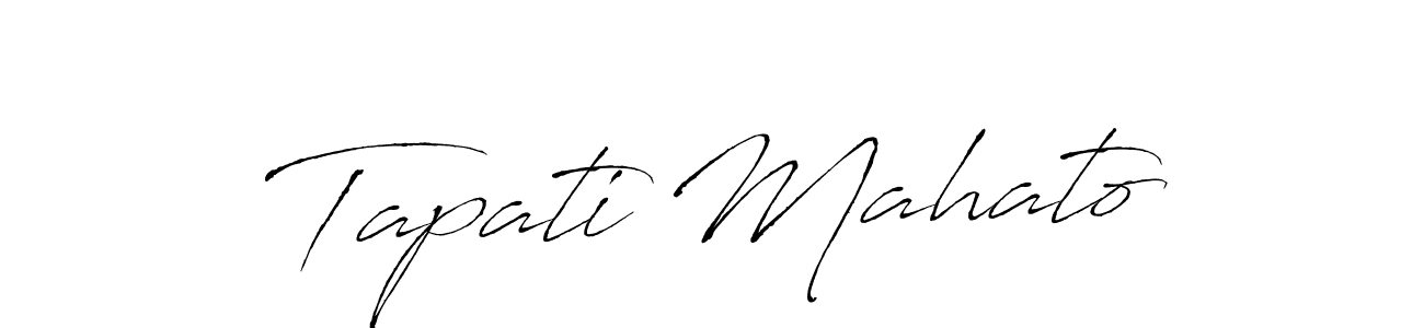 Make a beautiful signature design for name Tapati Mahato. With this signature (Antro_Vectra) style, you can create a handwritten signature for free. Tapati Mahato signature style 6 images and pictures png