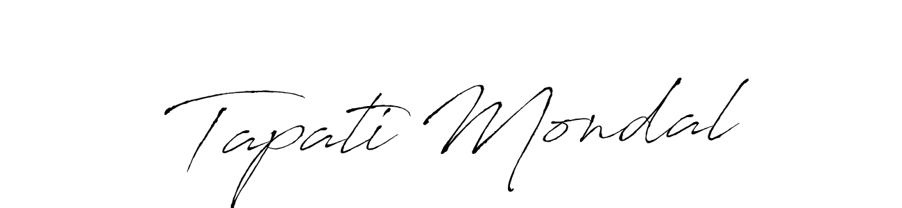 Tapati Mondal stylish signature style. Best Handwritten Sign (Antro_Vectra) for my name. Handwritten Signature Collection Ideas for my name Tapati Mondal. Tapati Mondal signature style 6 images and pictures png