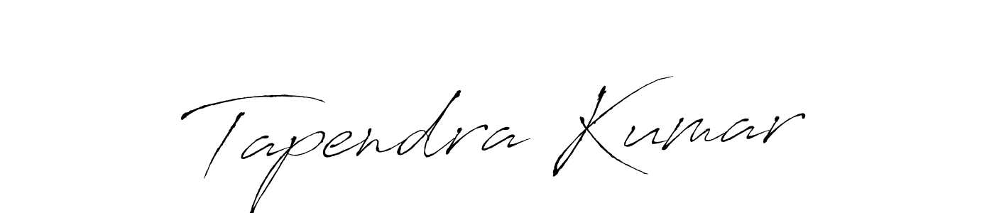 Create a beautiful signature design for name Tapendra Kumar. With this signature (Antro_Vectra) fonts, you can make a handwritten signature for free. Tapendra Kumar signature style 6 images and pictures png