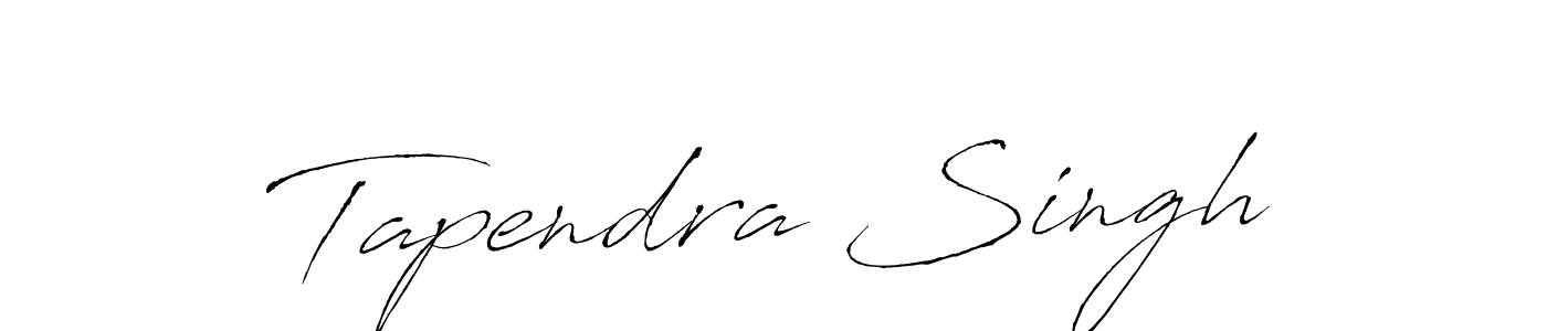 Create a beautiful signature design for name Tapendra Singh. With this signature (Antro_Vectra) fonts, you can make a handwritten signature for free. Tapendra Singh signature style 6 images and pictures png