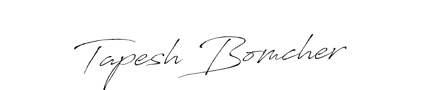 The best way (Antro_Vectra) to make a short signature is to pick only two or three words in your name. The name Tapesh Bomcher include a total of six letters. For converting this name. Tapesh Bomcher signature style 6 images and pictures png