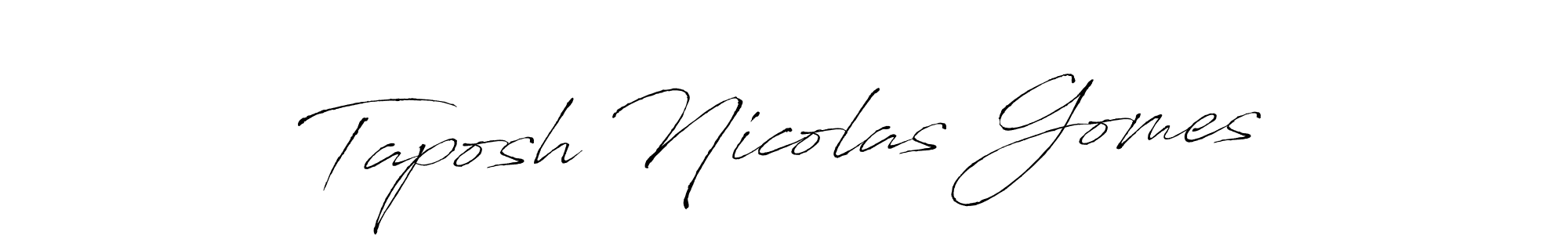 Once you've used our free online signature maker to create your best signature Antro_Vectra style, it's time to enjoy all of the benefits that Taposh Nicolas Gomes name signing documents. Taposh Nicolas Gomes signature style 6 images and pictures png