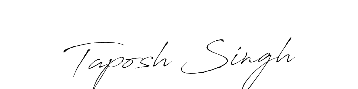 The best way (Antro_Vectra) to make a short signature is to pick only two or three words in your name. The name Taposh Singh include a total of six letters. For converting this name. Taposh Singh signature style 6 images and pictures png