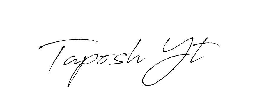 You can use this online signature creator to create a handwritten signature for the name Taposh Yt. This is the best online autograph maker. Taposh Yt signature style 6 images and pictures png