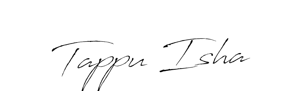 Antro_Vectra is a professional signature style that is perfect for those who want to add a touch of class to their signature. It is also a great choice for those who want to make their signature more unique. Get Tappu Isha name to fancy signature for free. Tappu Isha signature style 6 images and pictures png
