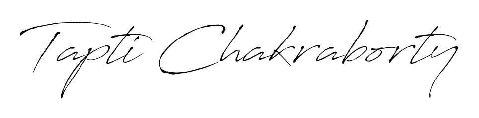 A classic penmanship look for Tapti Chakraborty. The Antro_Vectra font brings timeless elegance and confidence to every signed document. Tapti Chakraborty signature style 6 images and pictures png