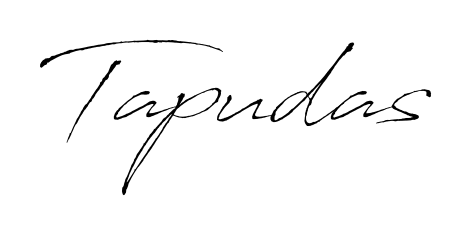 Turn your name Tapudas into a signature brand with Antro_Vectra styling. Download in standard PNG or transparent format anytime. Tapudas signature style 6 images and pictures png