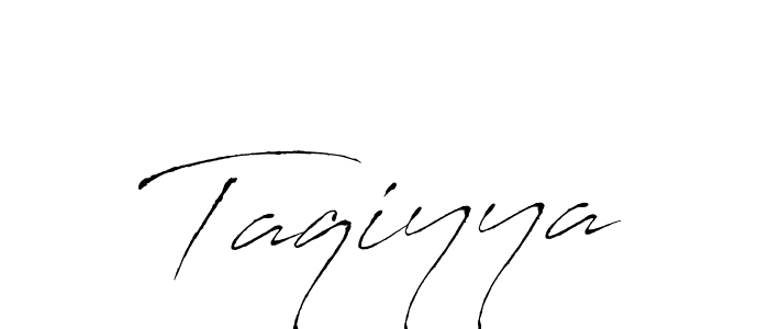 How to make Taqiyya signature? Antro_Vectra is a professional autograph style. Create handwritten signature for Taqiyya name. Taqiyya signature style 6 images and pictures png