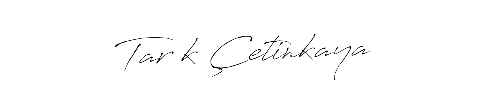 The best way (Antro_Vectra) to make a short signature is to pick only two or three words in your name. The name Tarık Çetinkaya include a total of six letters. For converting this name. Tarık Çetinkaya signature style 6 images and pictures png