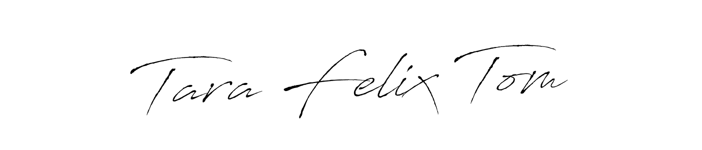 Also You can easily find your signature by using the search form. We will create Tara Felix Tom name handwritten signature images for you free of cost using Antro_Vectra sign style. Tara Felix Tom signature style 6 images and pictures png
