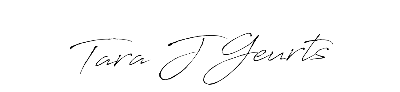 Antro_Vectra is a professional signature style that is perfect for those who want to add a touch of class to their signature. It is also a great choice for those who want to make their signature more unique. Get Tara J Geurts name to fancy signature for free. Tara J Geurts signature style 6 images and pictures png