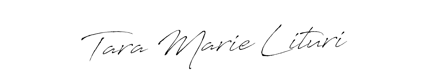 How to make Tara Marie Lituri signature? Antro_Vectra is a professional autograph style. Create handwritten signature for Tara Marie Lituri name. Tara Marie Lituri signature style 6 images and pictures png