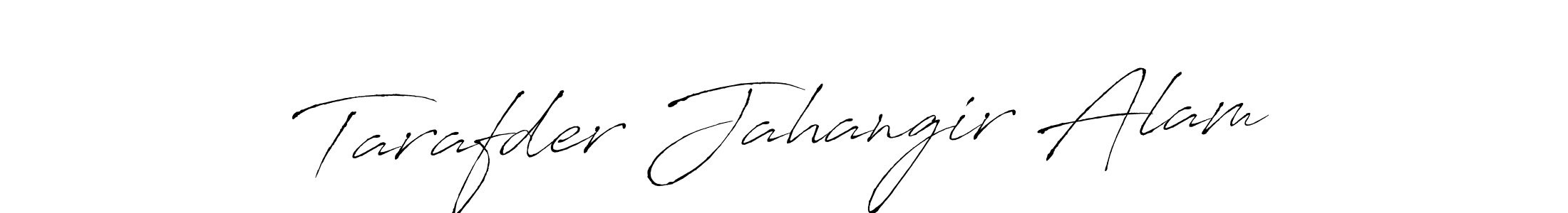 Design your own signature with our free online signature maker. With this signature software, you can create a handwritten (Antro_Vectra) signature for name Tarafder Jahangir Alam. Tarafder Jahangir Alam signature style 6 images and pictures png