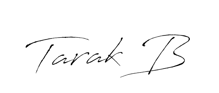 How to make Tarak B name signature. Use Antro_Vectra style for creating short signs online. This is the latest handwritten sign. Tarak B signature style 6 images and pictures png