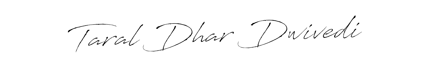 How to make Taral Dhar Dwivedi signature? Antro_Vectra is a professional autograph style. Create handwritten signature for Taral Dhar Dwivedi name. Taral Dhar Dwivedi signature style 6 images and pictures png