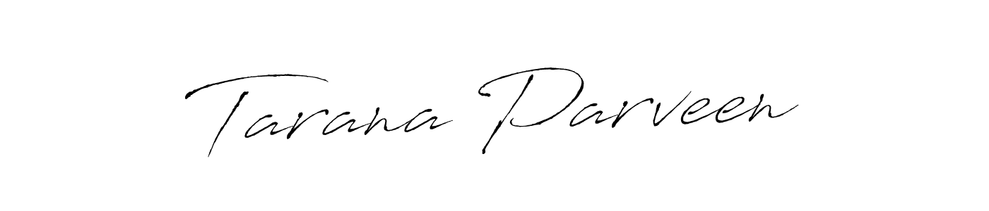 The best way (Antro_Vectra) to make a short signature is to pick only two or three words in your name. The name Tarana Parveen include a total of six letters. For converting this name. Tarana Parveen signature style 6 images and pictures png