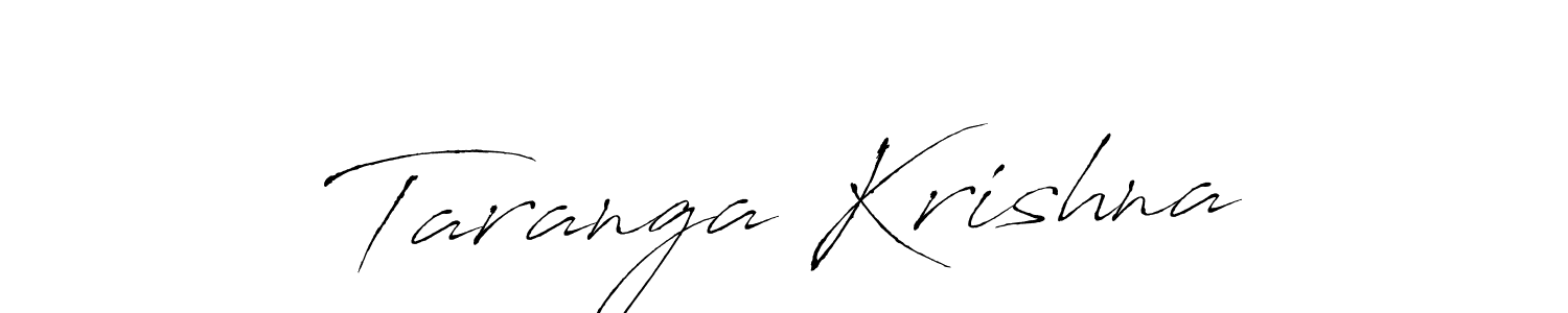 You should practise on your own different ways (Antro_Vectra) to write your name (Taranga Krishna) in signature. don't let someone else do it for you. Taranga Krishna signature style 6 images and pictures png