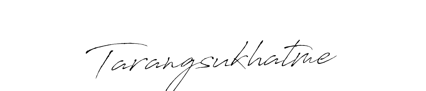 You should practise on your own different ways (Antro_Vectra) to write your name (Tarangsukhatme) in signature. don't let someone else do it for you. Tarangsukhatme signature style 6 images and pictures png