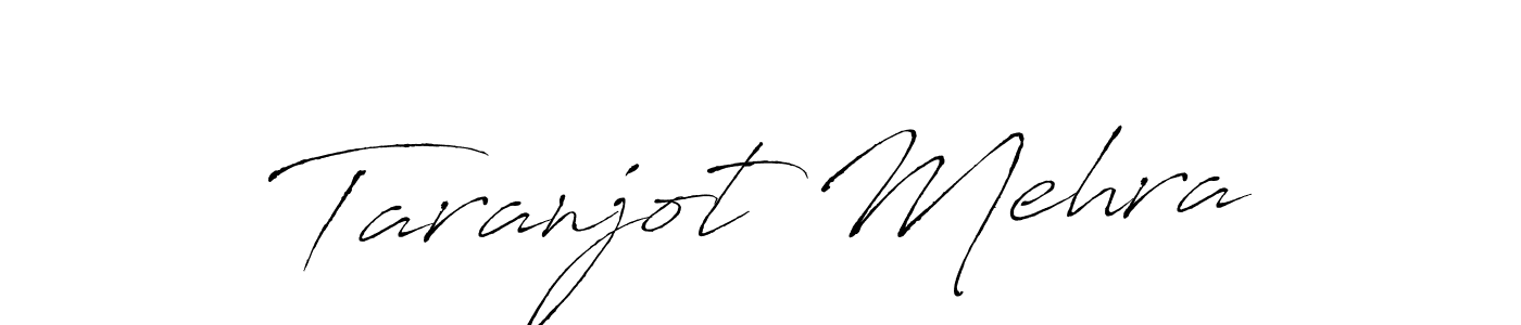 Design your own signature with our free online signature maker. With this signature software, you can create a handwritten (Antro_Vectra) signature for name Taranjot Mehra. Taranjot Mehra signature style 6 images and pictures png