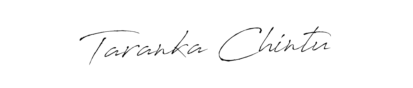 How to make Taranka Chintu signature? Antro_Vectra is a professional autograph style. Create handwritten signature for Taranka Chintu name. Taranka Chintu signature style 6 images and pictures png