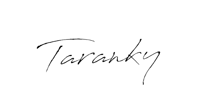 Antro_Vectra is a professional signature style that is perfect for those who want to add a touch of class to their signature. It is also a great choice for those who want to make their signature more unique. Get Taranky name to fancy signature for free. Taranky signature style 6 images and pictures png
