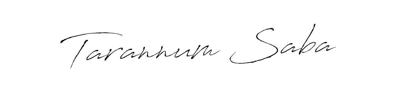 Use a signature maker to create a handwritten signature online. With this signature software, you can design (Antro_Vectra) your own signature for name Tarannum Saba. Tarannum Saba signature style 6 images and pictures png