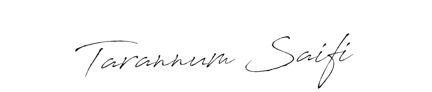 You should practise on your own different ways (Antro_Vectra) to write your name (Tarannum Saifi) in signature. don't let someone else do it for you. Tarannum Saifi signature style 6 images and pictures png